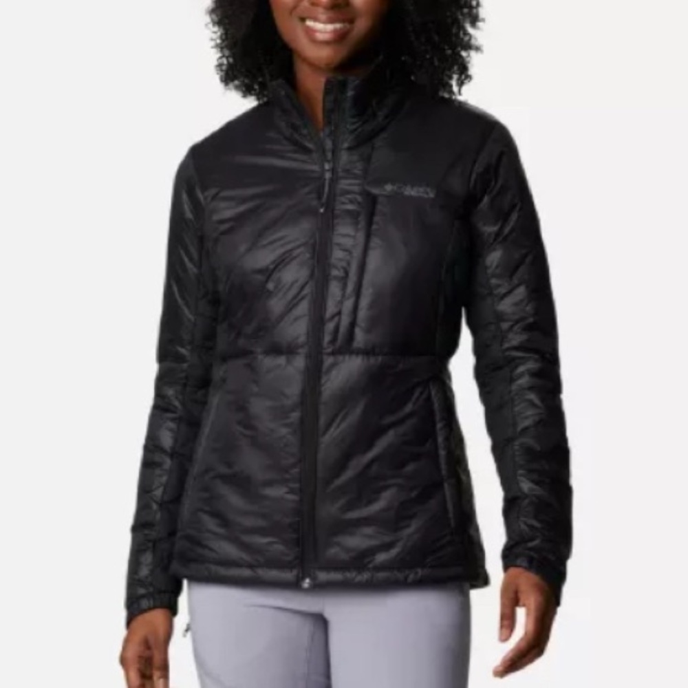 Black Columbia’s Titan Pass Omni-Heat Infinity Double Wall Insulated Jacket